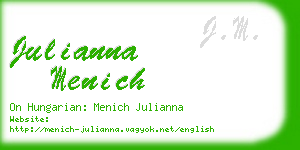 julianna menich business card